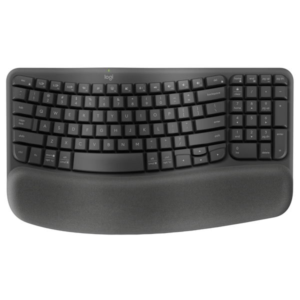 logitech wave keys keyboard graphite image