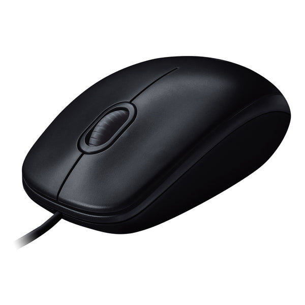 Logitech m100 usb mouse black product view 3