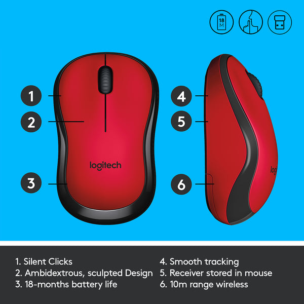 Logitech M221 Wireless Mouse - Silent