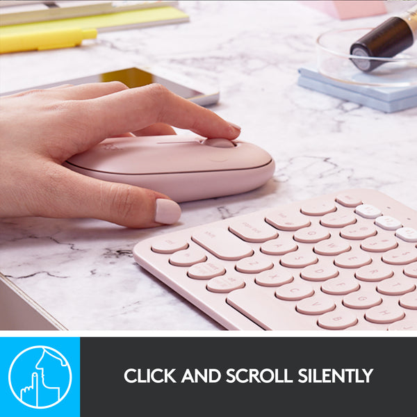 Logitech M350 Pebble Bluetooth Wireless Mouse - Silent