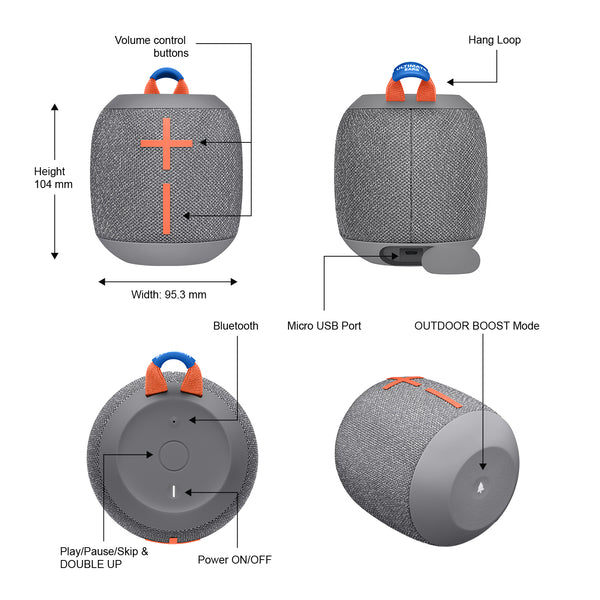 Logitech Ultimate Ears Wonderboom 2 Bluetooth Speakers