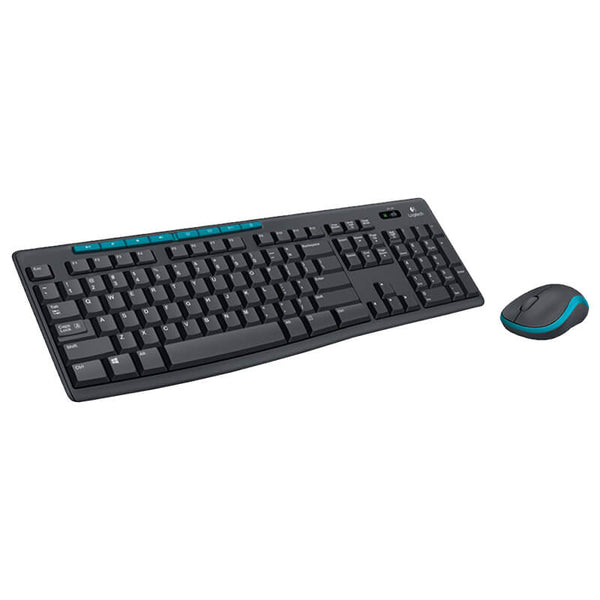 Logitech MK275 Wireless Keyboard & Mouse Combo Black/Blue-Logitech Pakistan