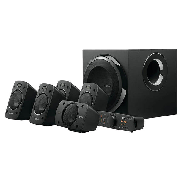 Logitech Z906 5.1 Surround Sound Speakers System Dolby Digital side view image