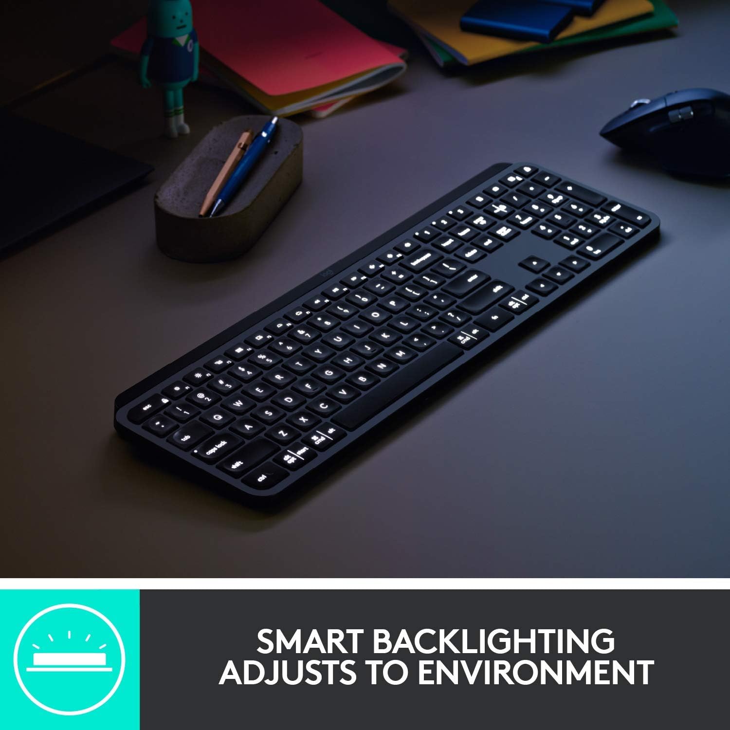 Logitech MX Keys Plus Advanced Illuminated Wireless Keyboard