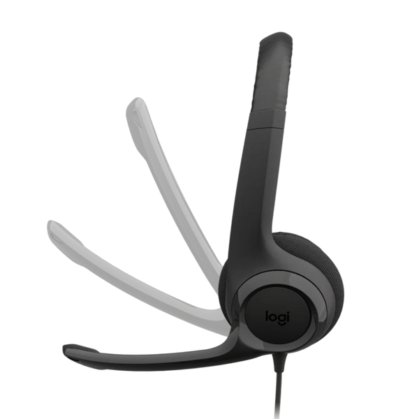 Logitech H390 headset sideview angle image