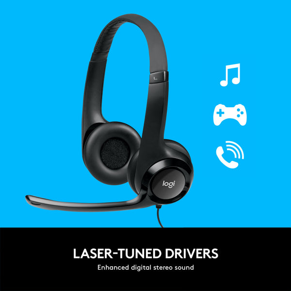 Logitech H390 USB Headset with Noise-Cancelling Mic