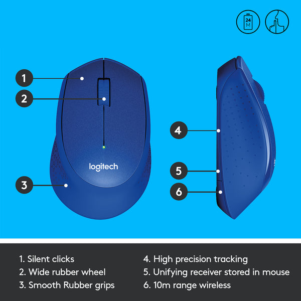 Logitech M331 Wireless Mouse - Silent