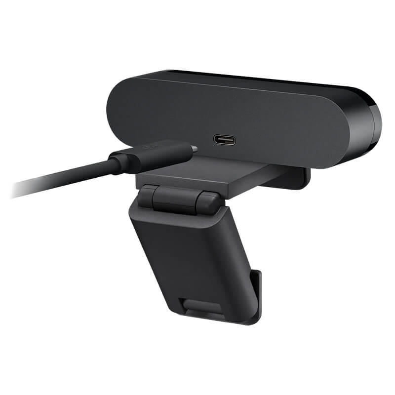 Logitech BRIO 4K webcam back view image