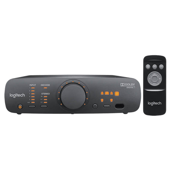 Logitech Z906 5.1 Surround Sound Speakers System Dolby Digital controller setup with remote
